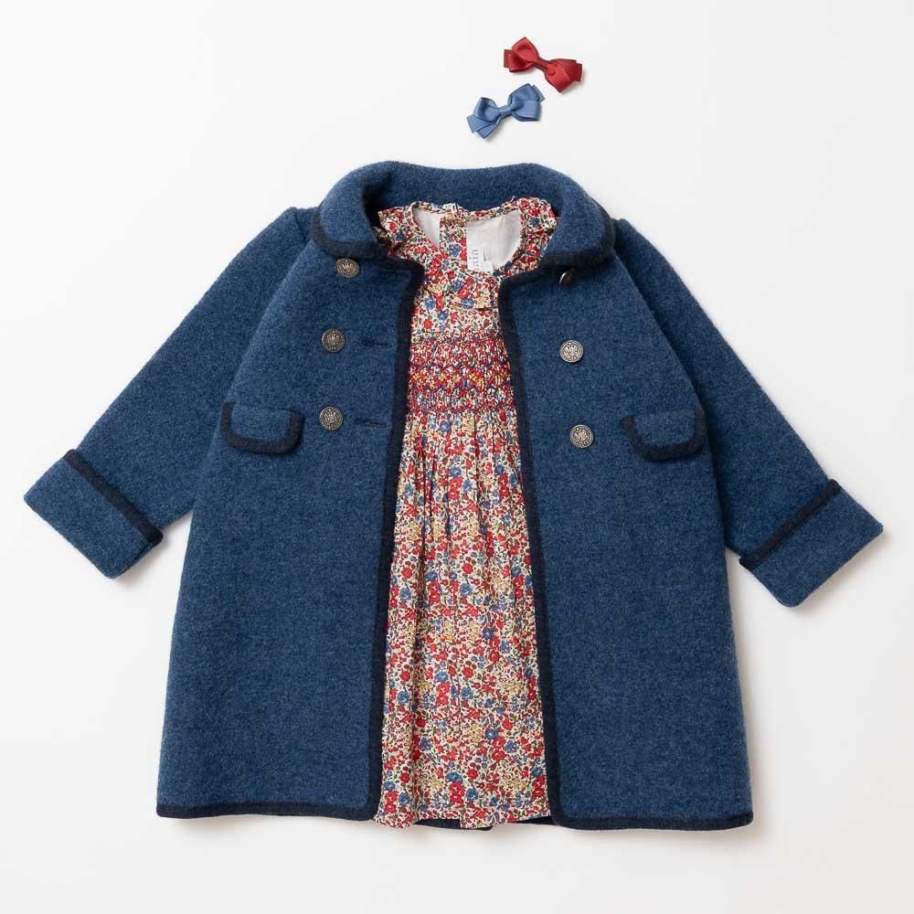 Amaia Kids - Razorbil coat - Blue アマイアキッズ - ウール Amaia Kids - Razorbil coat - Blue アマイアキッズ - ウール