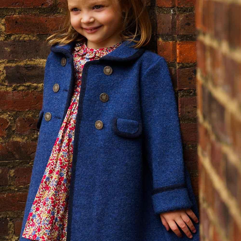 Amaia Kids - Razorbil coat - Blue アマイアキッズ - ウール Amaia Kids - Razorbil coat - Blue アマイアキッズ - ウール