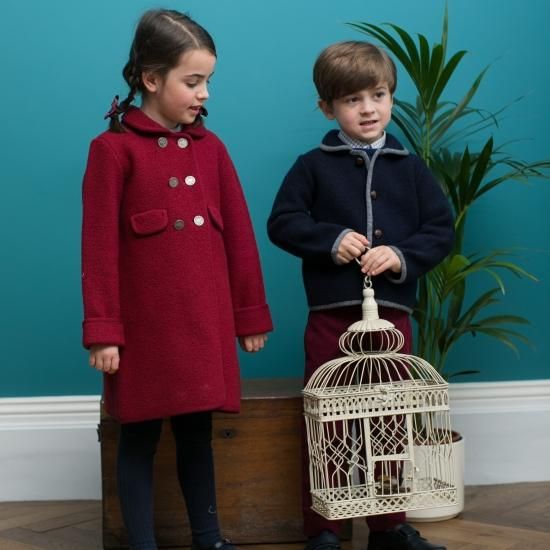 Amaia Kids - Razorbil coat - Burgundy アマイアキッズ Amaia Kids - Razorbil coat - Burgundy アマイアキッズ