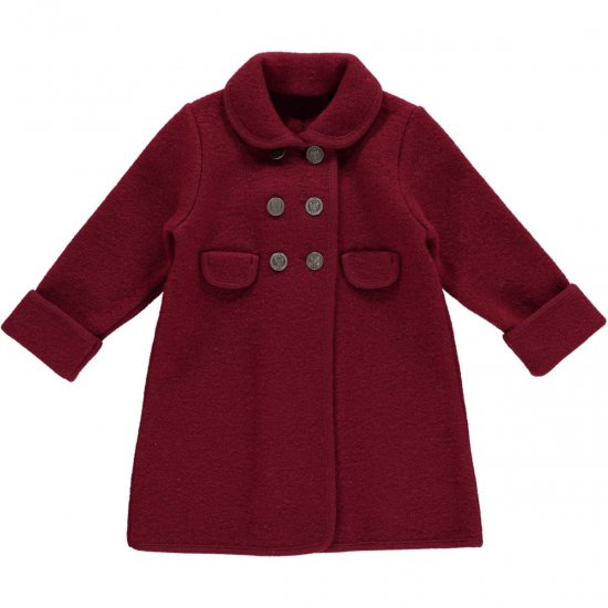 Amaia Kids - Razorbil coat - Burgundy アマイアキッズ - ウールコート
