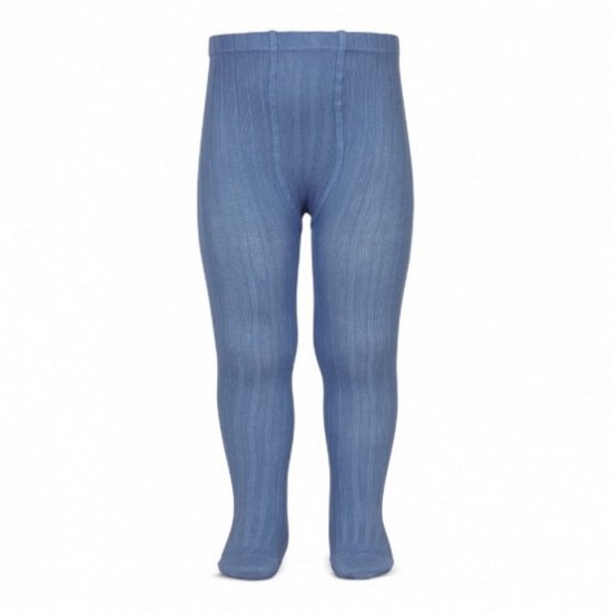 <img class='new_mark_img1' src='https://img.shop-pro.jp/img/new/icons14.gif' style='border:none;display:inline;margin:0px;padding:0px;width:auto;' />Amaia Kids - Ribbed tights - Blue france アマイアキッズ - タイツ