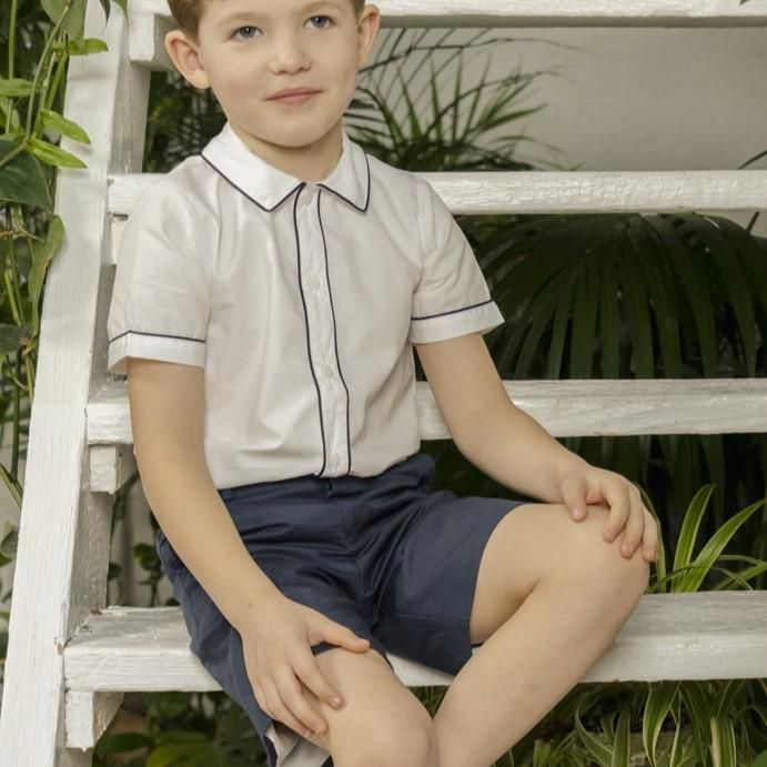 Amaia Kids - Gull shorts - Navy アマイアキッズ - パンツ