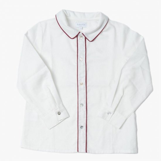 <img class='new_mark_img1' src='https://img.shop-pro.jp/img/new/icons20.gif' style='border:none;display:inline;margin:0px;padding:0px;width:auto;' />【30%OFF】Amaia Kids - Daniel shirt long-sleeves - Burgundy アマイアキッズ - 長袖シャツ