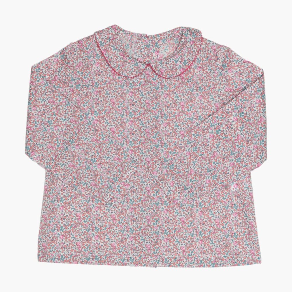 Amaia Kids - Coline blouse - Liberty pink アマイアキッズ - リバティプリントブラウス