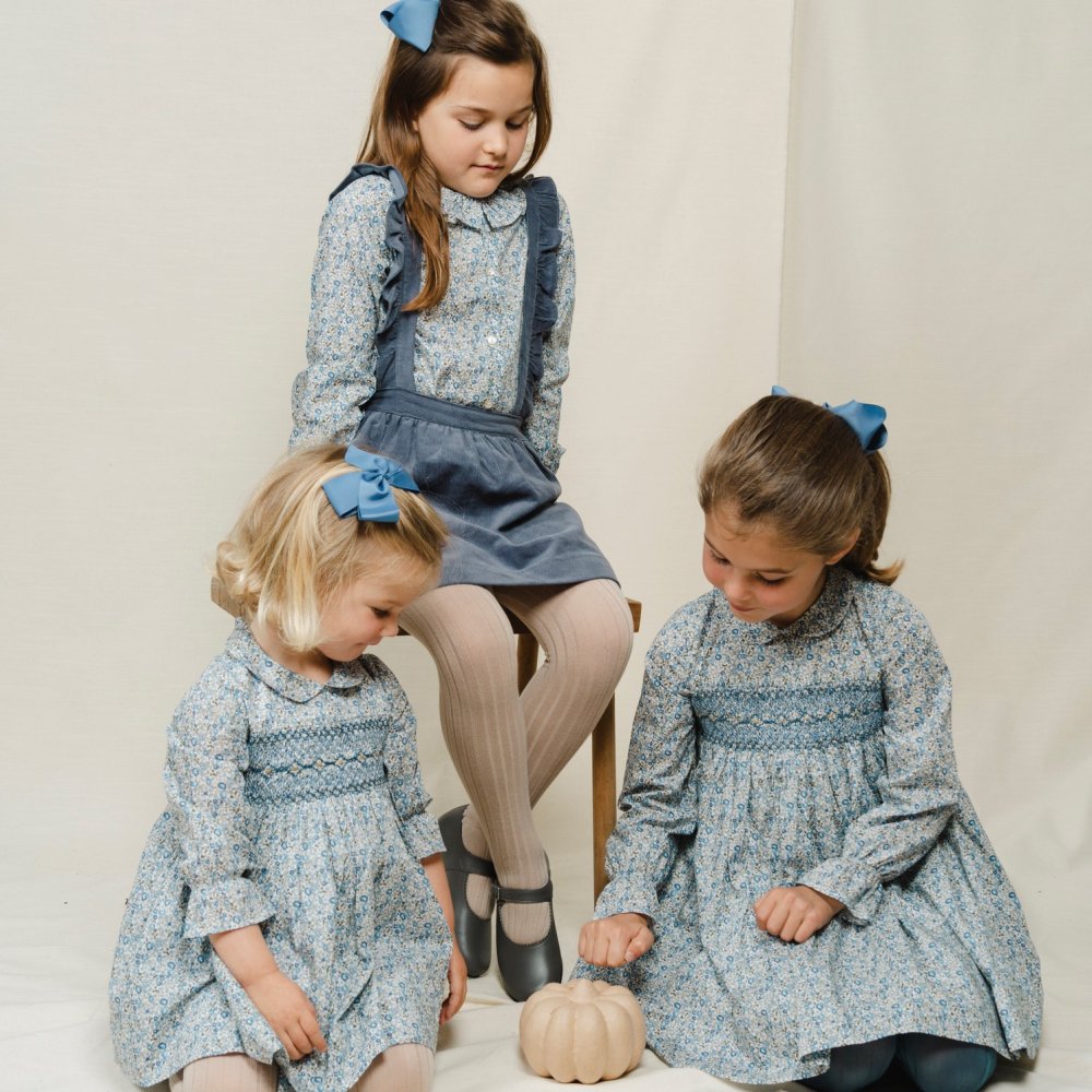 Amaia Kids Amelia blouse Liberty blue アマイアキッズ リバティプリントブラウス アマイアキッズ  Amaia Kids日本公式オンラインショップ ベビー服・子供服通販