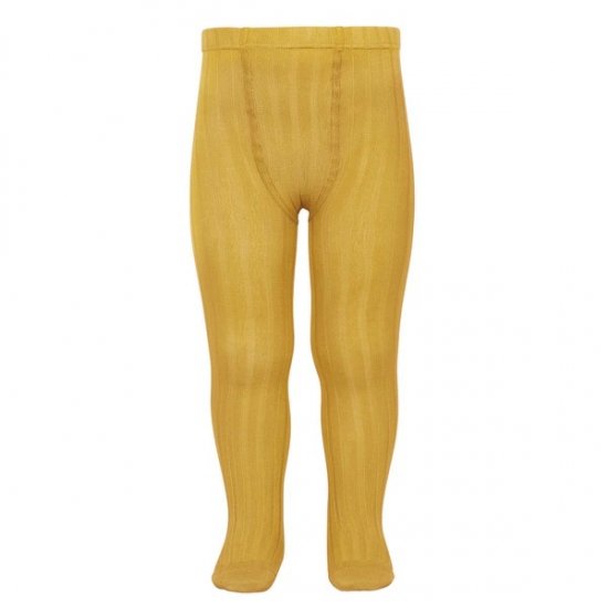 <img class='new_mark_img1' src='https://img.shop-pro.jp/img/new/icons14.gif' style='border:none;display:inline;margin:0px;padding:0px;width:auto;' />Amaia Kids - Ribbed tights - Mustard アマイアキッズ - タイツ