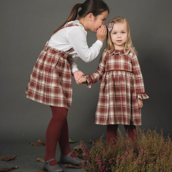 Amaia Kids - Ribbed tights - Marsala アマイアキッズ - タイツ