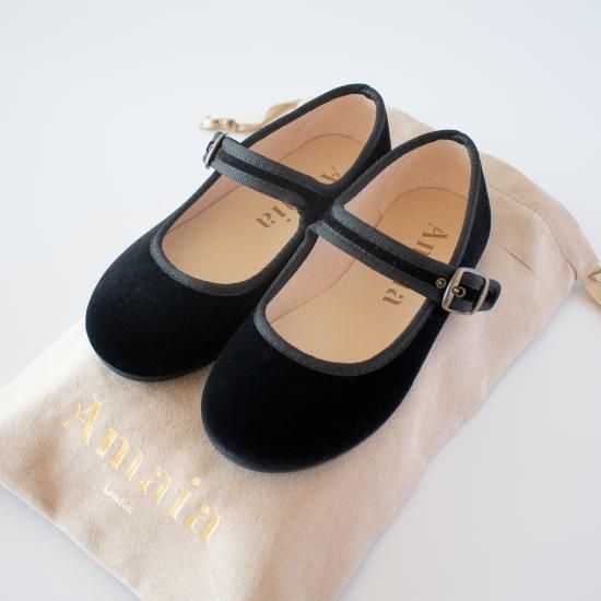 Amaia Kids - Mary Jane shoes - Black velvet アマイアキッズ - ベロアシューズ - アマイアキッズ | Amaia Kids日本公式オンラインショップ | ベビー服・子供服通販 Amaia Kids - Mary Jane shoes - Black velvet アマイアキッズ - ベロアシューズ - アマイアキッズ | Amaia Kids日本公式オンラインショップ | ベビー服・子供服通販