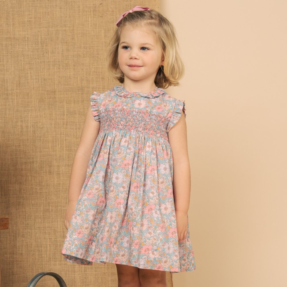 SALE40%OFF】Amaia Kids - Salome dress - Liberty Pink/Blue 