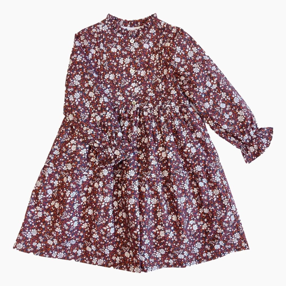 <img class='new_mark_img1' src='https://img.shop-pro.jp/img/new/icons14.gif' style='border:none;display:inline;margin:0px;padding:0px;width:auto;' />Amaia Kids - Flavie dress - Liberty picadilly アマイアキッズ - リバティプリントワンピース