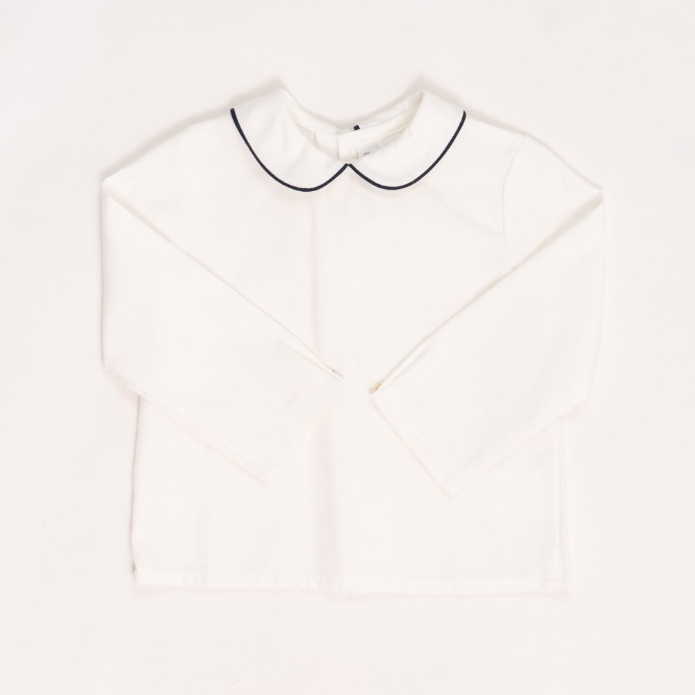 Amaia Kids - Mallard shirt longsleeve- Navy piping ޥå - Ĺµ