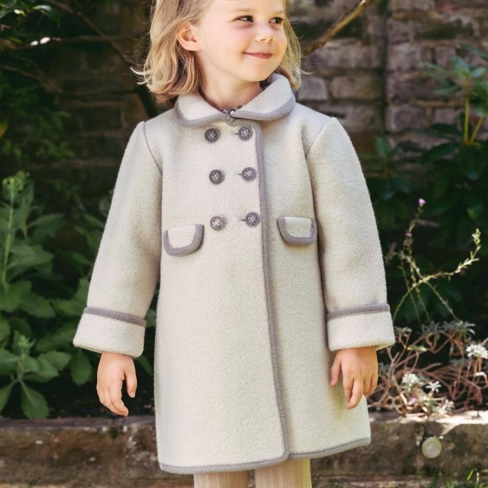 Amaia Kids - Razorbil coat - Ivory アマイアキッズ - ウールコート