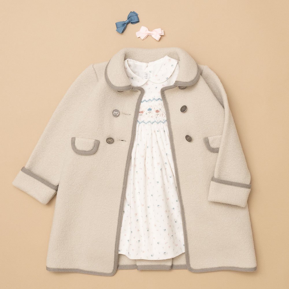 Amaia Kids - Razorbil coat - Ivory アマイアキッズ - ウールコート