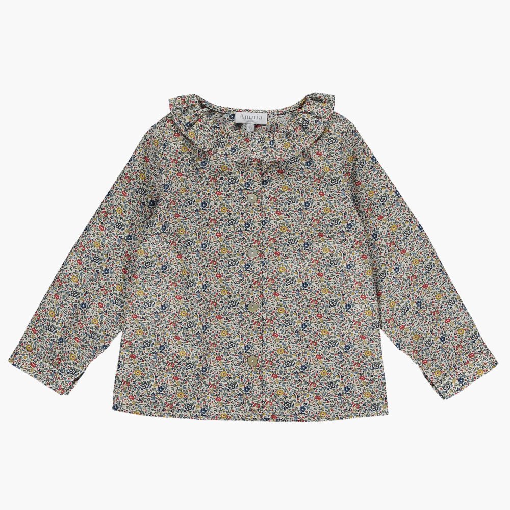 <img class='new_mark_img1' src='https://img.shop-pro.jp/img/new/icons14.gif' style='border:none;display:inline;margin:0px;padding:0px;width:auto;' />Amaia Kids - Amelia blouse - Liberty katie and millie アマイアキッズ - リバティプリントブラウス