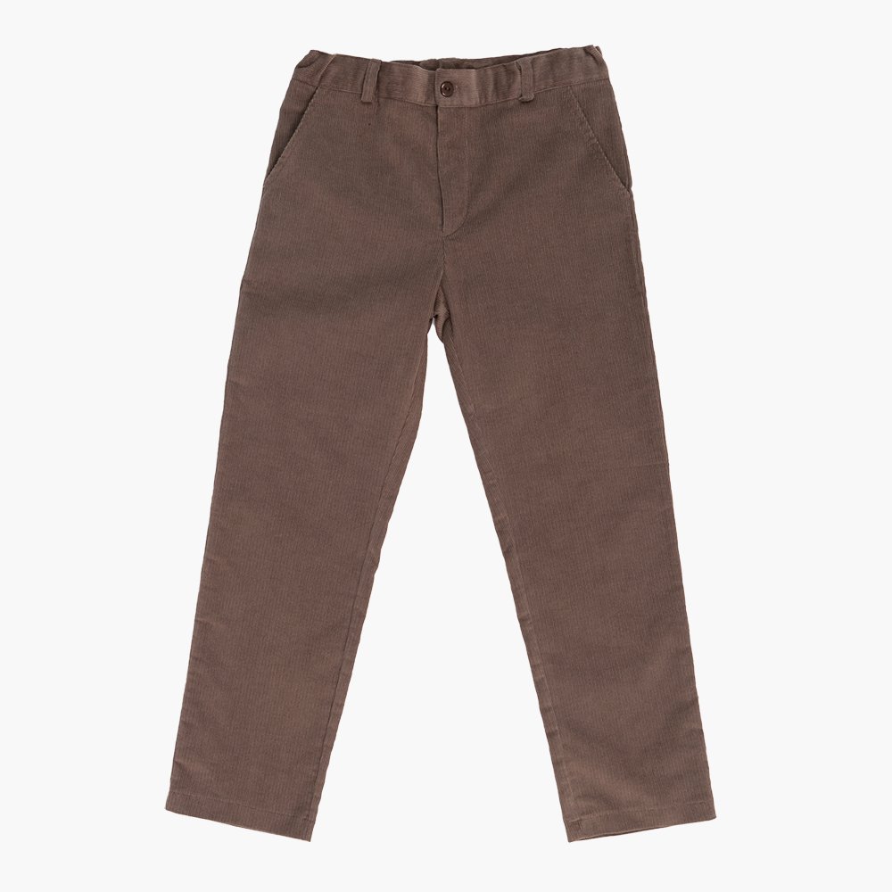Amaia Kids - Theodore trousers - Taupe アマイアキッズ - コーデュロイパンツ