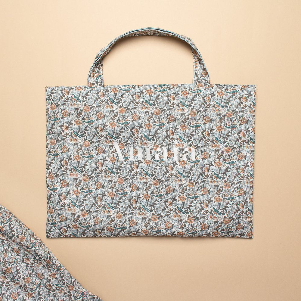 Amaia Kids - Liberty Grey/Beige bag ޥå - ХƥץȥСХå