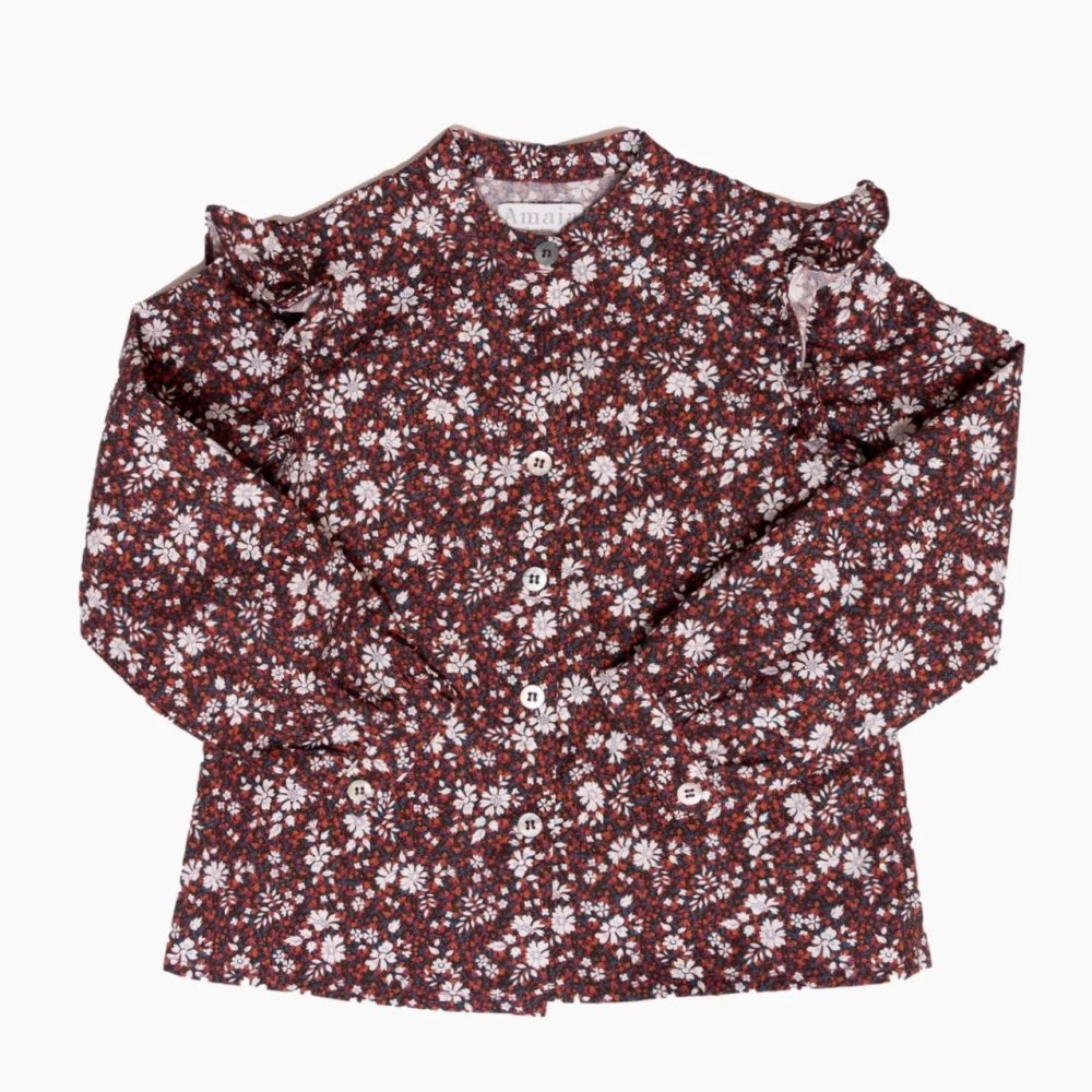 <img class='new_mark_img1' src='https://img.shop-pro.jp/img/new/icons14.gif' style='border:none;display:inline;margin:0px;padding:0px;width:auto;' />Amaia Kids - Berenice blouse - Liberty picadilly アマイアキッズ - リバティプリントブラウス