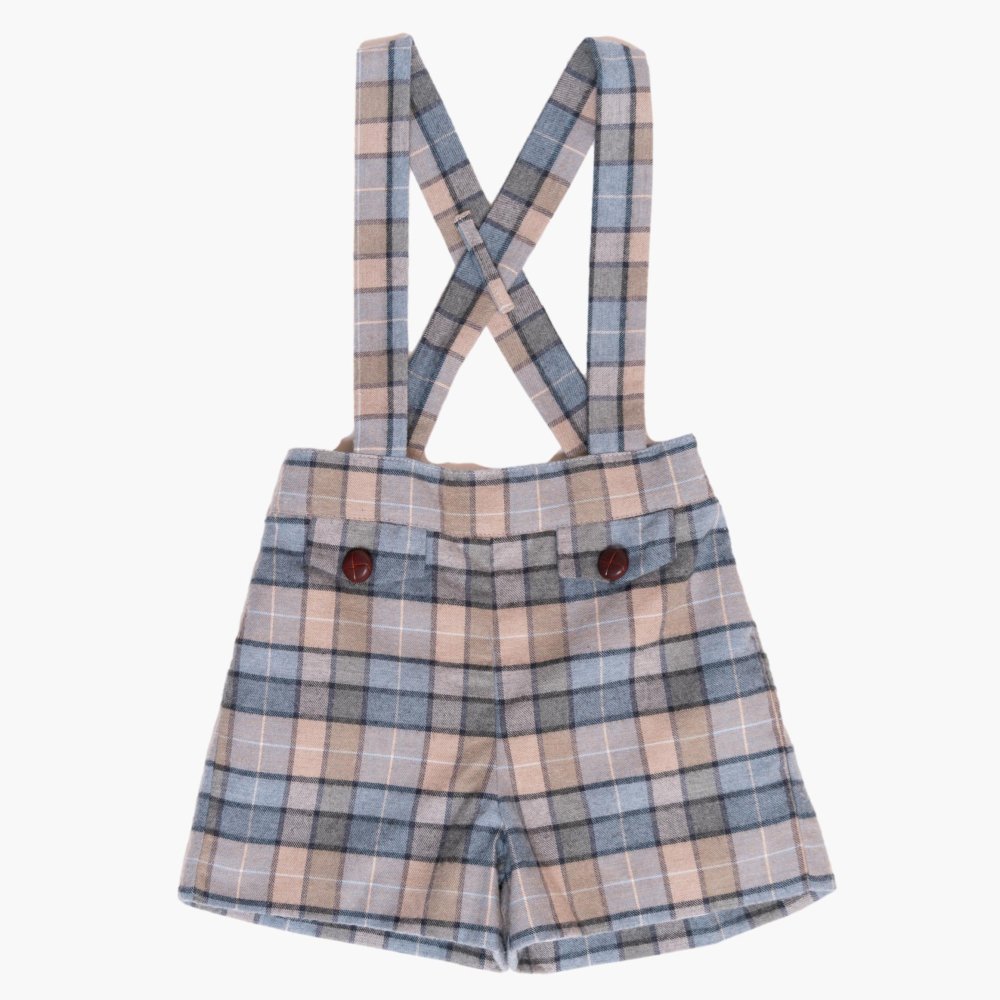 Amaia Kids - Pablo shorts - Beige/Blue tartan ޥå - ɳդߥѥ