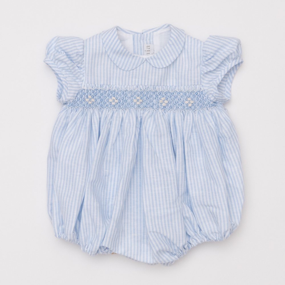 Amaia Kids - Tokyone romper - Baby blue stripe ޥå - å󥰻ɽѡ