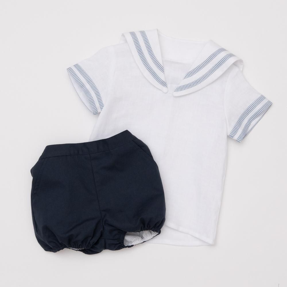Amaia Kids - Magpie bloomer - Navy アマイアキッズ - ブルマ