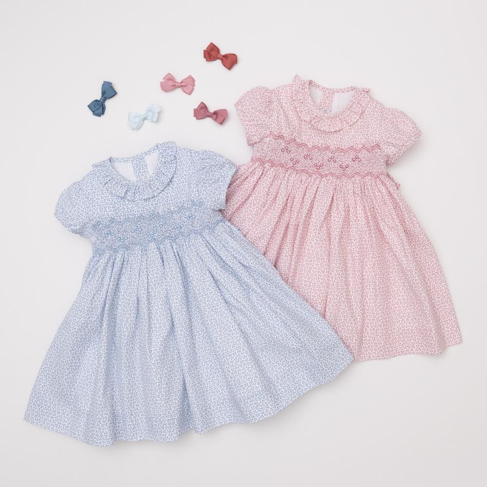 Amaia Kids - Moohren dress - Baby blue mini leaf Amaia Kids - Moohren dress - Baby blue mini leaf