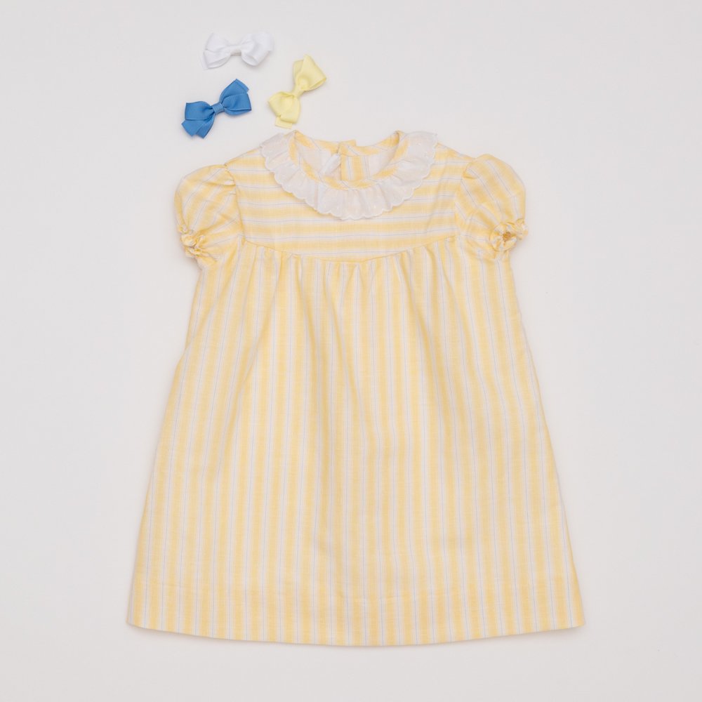 【SALE30%OFF】Amaia Kids - Pepa new dress - Yellow stripe アマイアキッズ - ワンピース -  アマイアキッズ | Amaia Kids日本公式オンラインショップ | ベビー服・子供服通販
