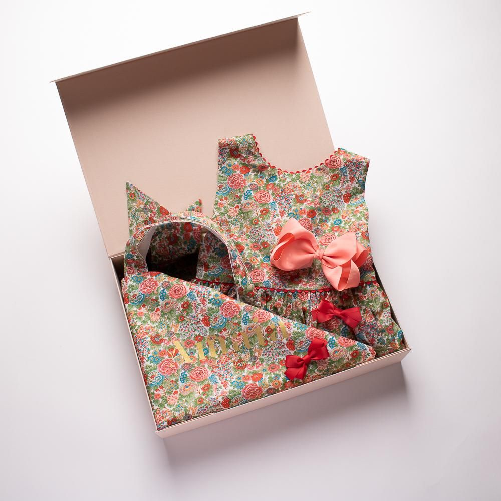 Amaia Kids - Liberty Red/Green bag アマイアキッズ - リバティ Amaia Kids - Liberty Red/Green bag アマイアキッズ - リバティ