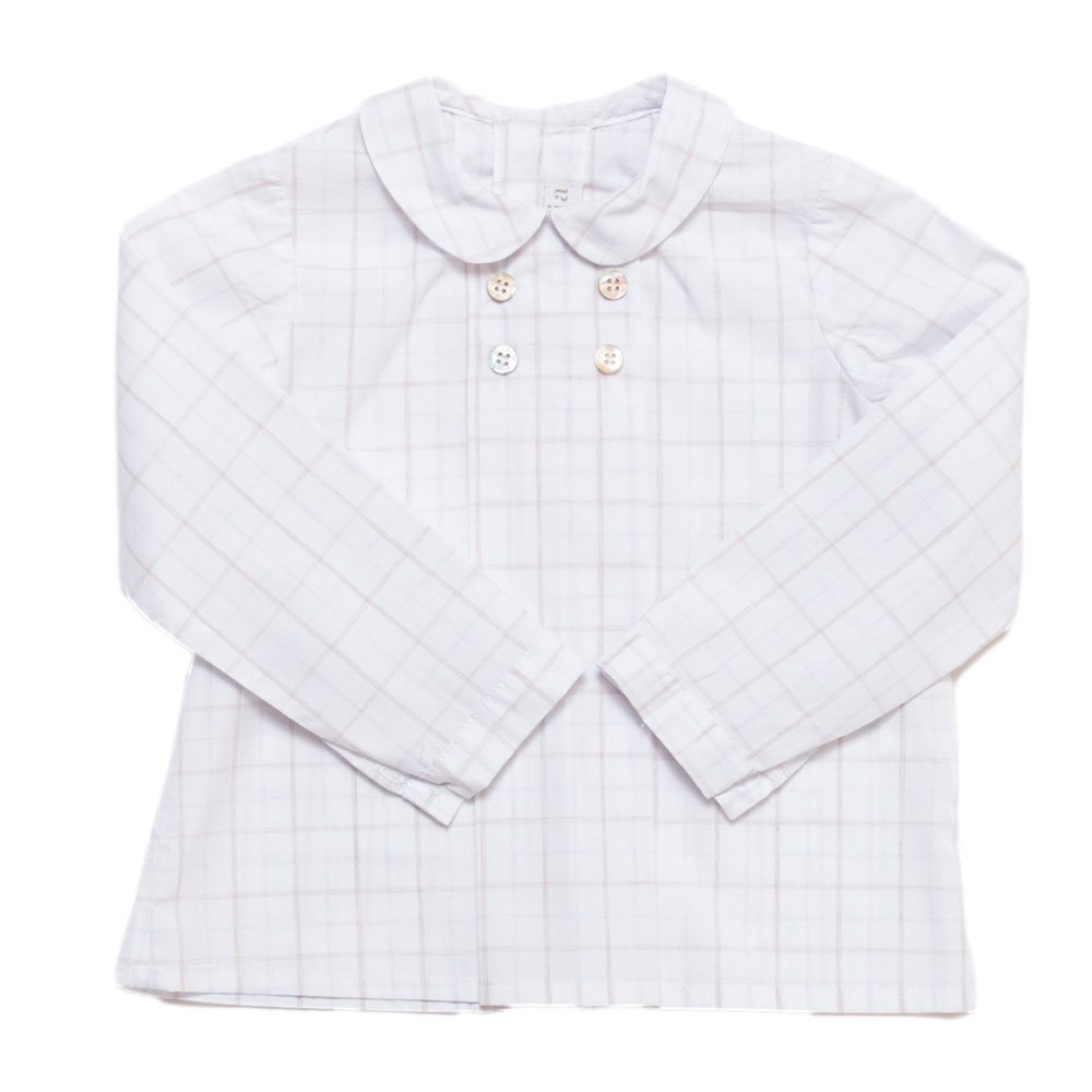 Amaia Kids - Thomas shirt - Pale check ޥå - Ĺµ