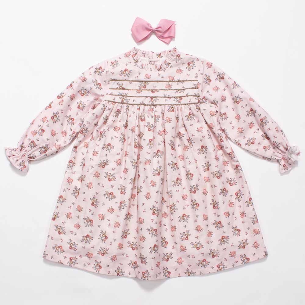 <img class='new_mark_img1' src='https://img.shop-pro.jp/img/new/icons14.gif' style='border:none;display:inline;margin:0px;padding:0px;width:auto;' />Amaia Kids - Villa dress - Pink floral アマイアキッズ - 花柄ワンピース