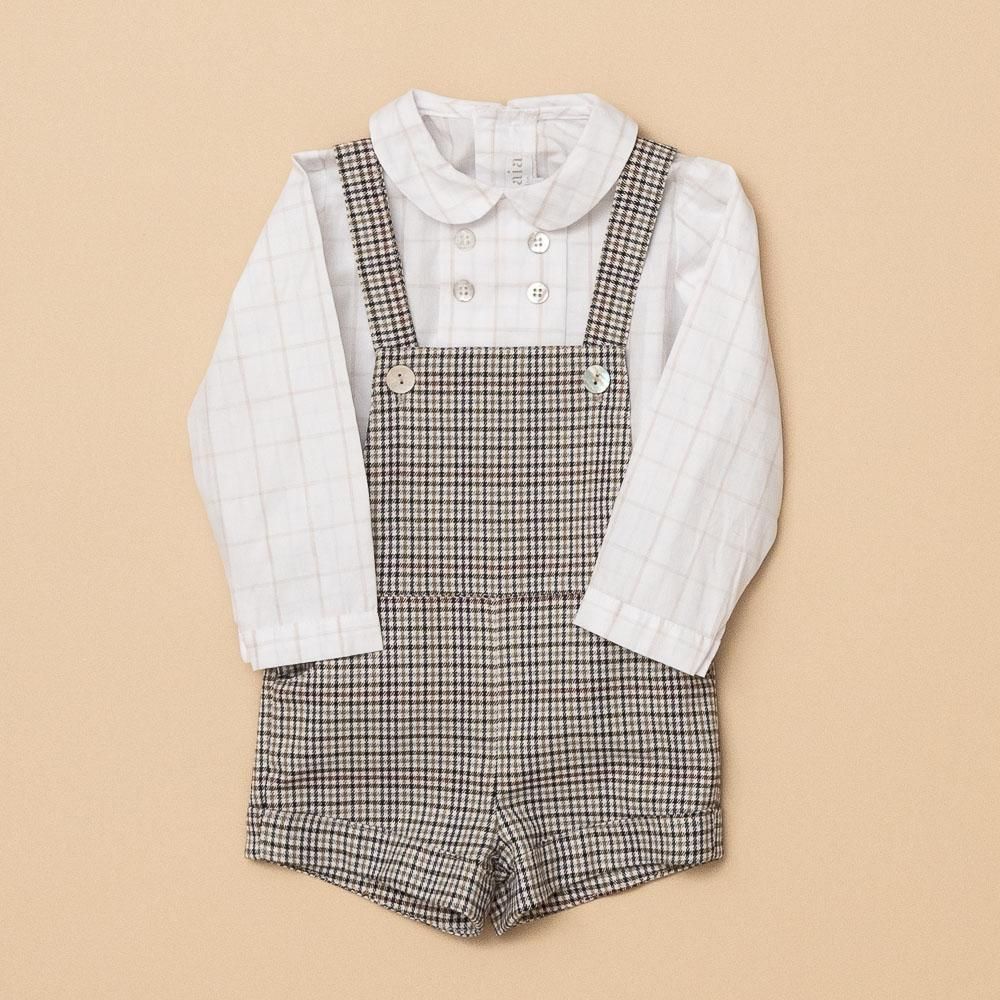 <美品> amaia kids アマイアキッズ ワンピース チェック 6y Amaia Kids - Gooseberry dress - Multico burgundy check