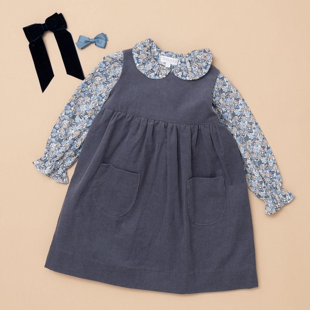 Amaia Kids - Amelia blouse - Liberty Blue/Beige