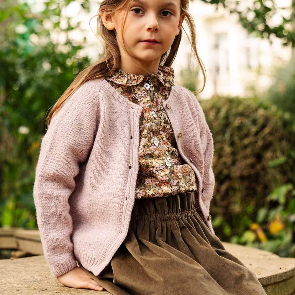 Amaia Kids - Amelia blouse - Liberty Khaki/Pink アマイアキッズ - リバティプリントブラウス, -  アマイアキッズ | Amaia Kids日本公式オンラインショップ | ベビー服・子供服通販