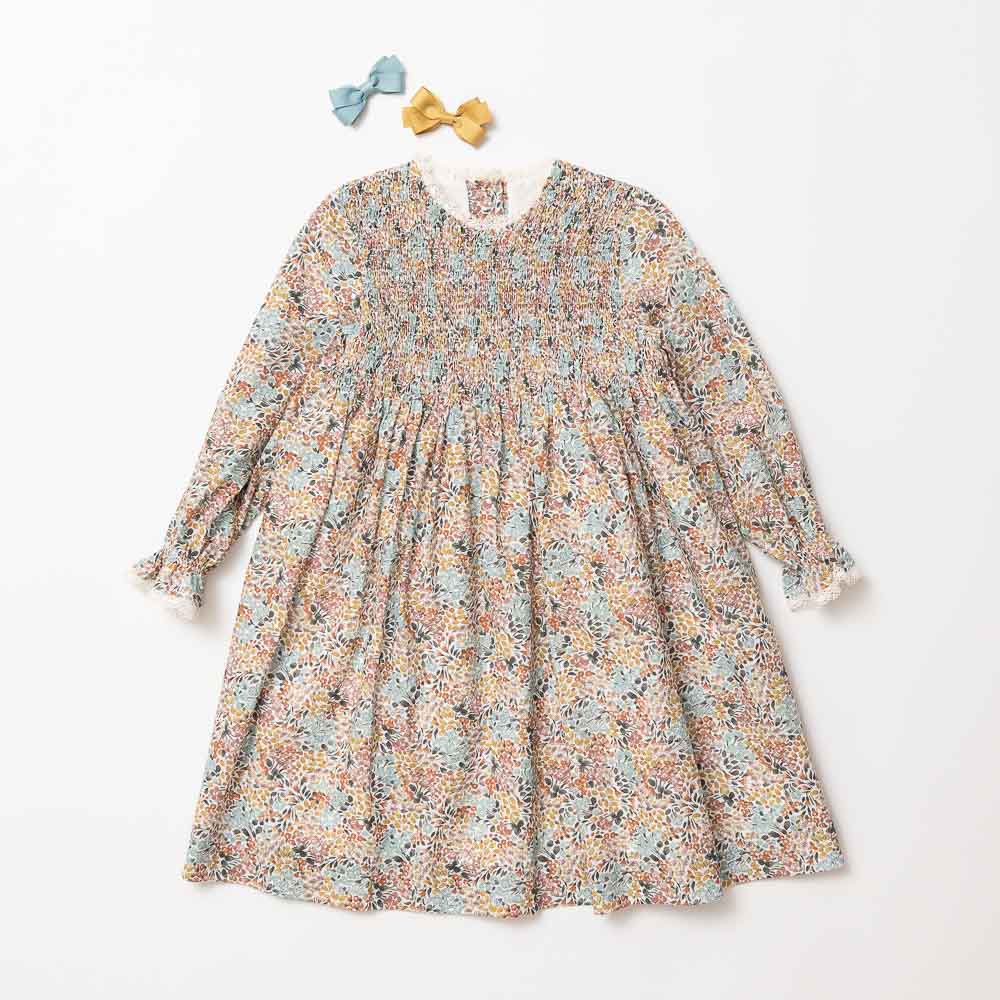 <img class='new_mark_img1' src='https://img.shop-pro.jp/img/new/icons14.gif' style='border:none;display:inline;margin:0px;padding:0px;width:auto;' />Amaia Kids - Laetitia dress - Multico floral アマイアキッズ - 花柄ワンピース
