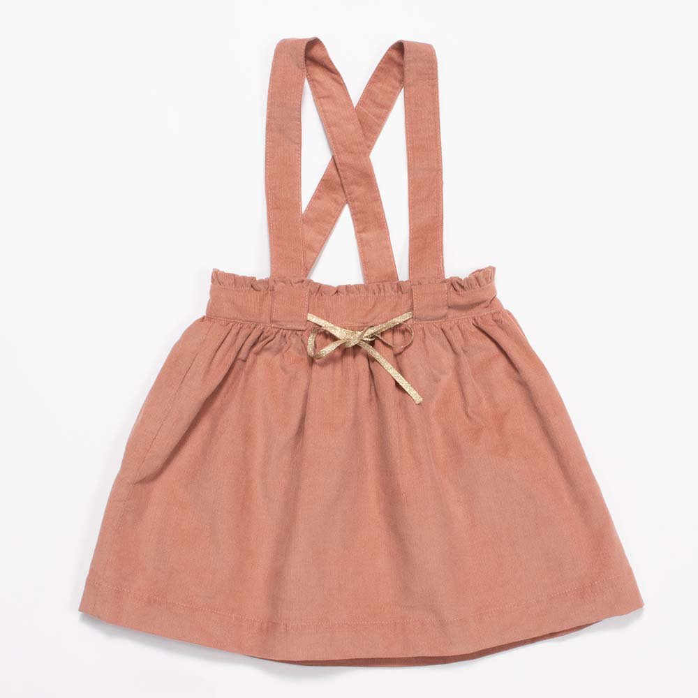 <img class='new_mark_img1' src='https://img.shop-pro.jp/img/new/icons14.gif' style='border:none;display:inline;margin:0px;padding:0px;width:auto;' />Amaia Kids - Yarrow skirt - Copper pink アマイアキッズ - スカート