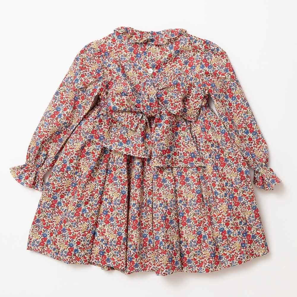 Amaia Kids - Moohren dress - Liberty Red/Blue アマイアキッズ 