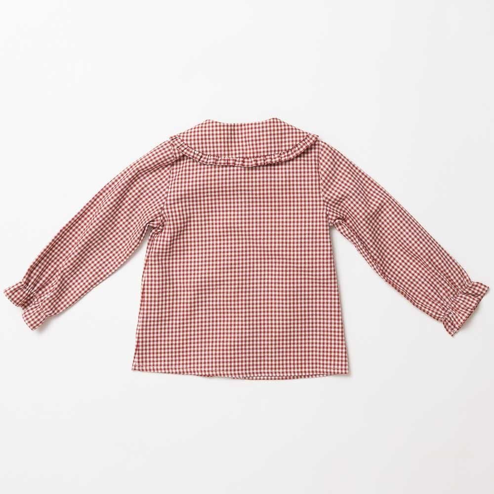 Amaia Kids - Gaya top - Red check アマイアキッズ - チェック柄