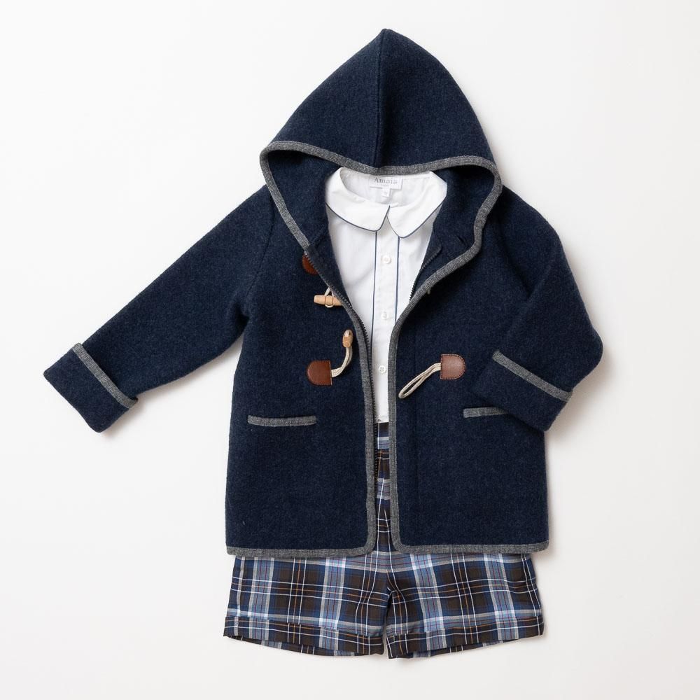 Pre-order】Amaia Kids - Duffle Coat - Navy blue