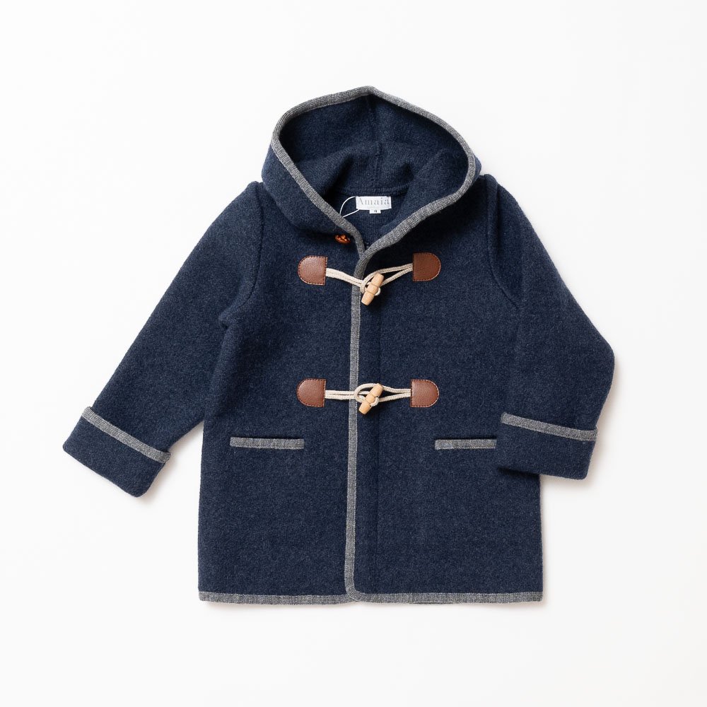 <img class='new_mark_img1' src='https://img.shop-pro.jp/img/new/icons14.gif' style='border:none;display:inline;margin:0px;padding:0px;width:auto;' />Amaia Kids - Duffle Coat - Navy blue アマイアキッズ - ダッフルコート