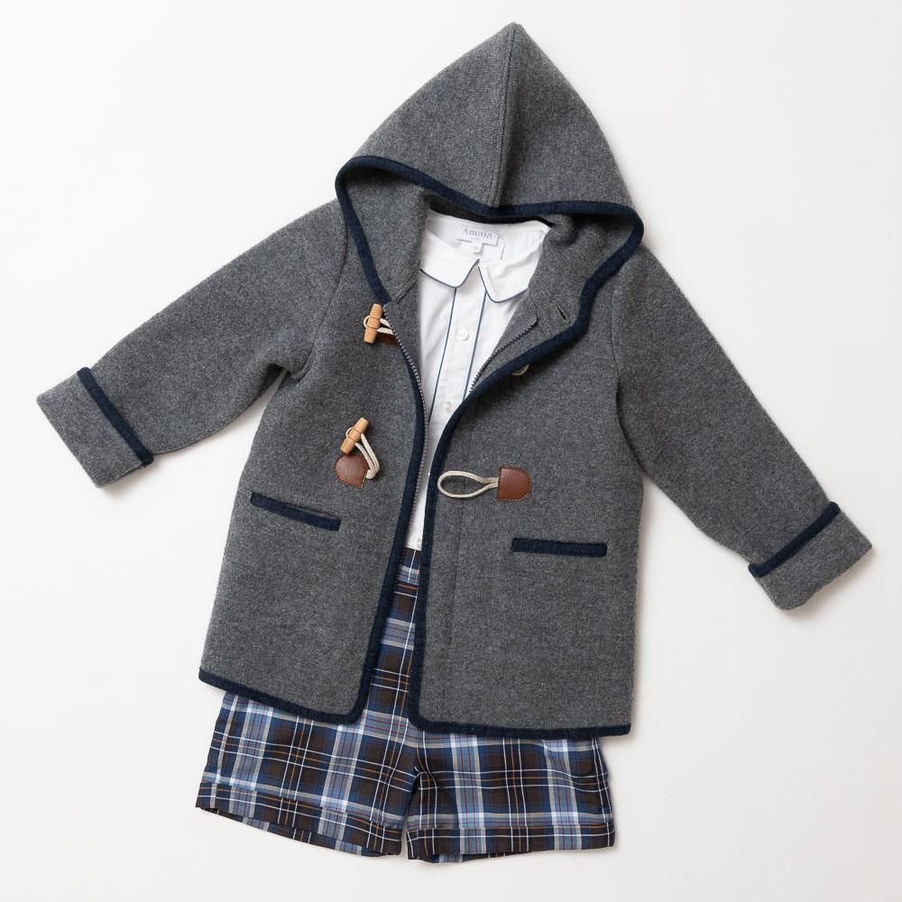 Pre-order】Amaia Kids - Duffle Coat - Grey アマイアキッズ