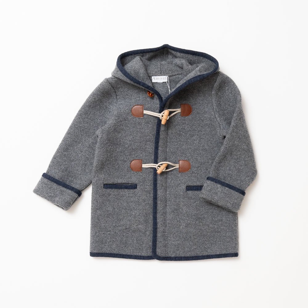 <img class='new_mark_img1' src='https://img.shop-pro.jp/img/new/icons14.gif' style='border:none;display:inline;margin:0px;padding:0px;width:auto;' />Amaia Kids - Duffle Coat - Grey アマイアキッズ - ダッフルコート