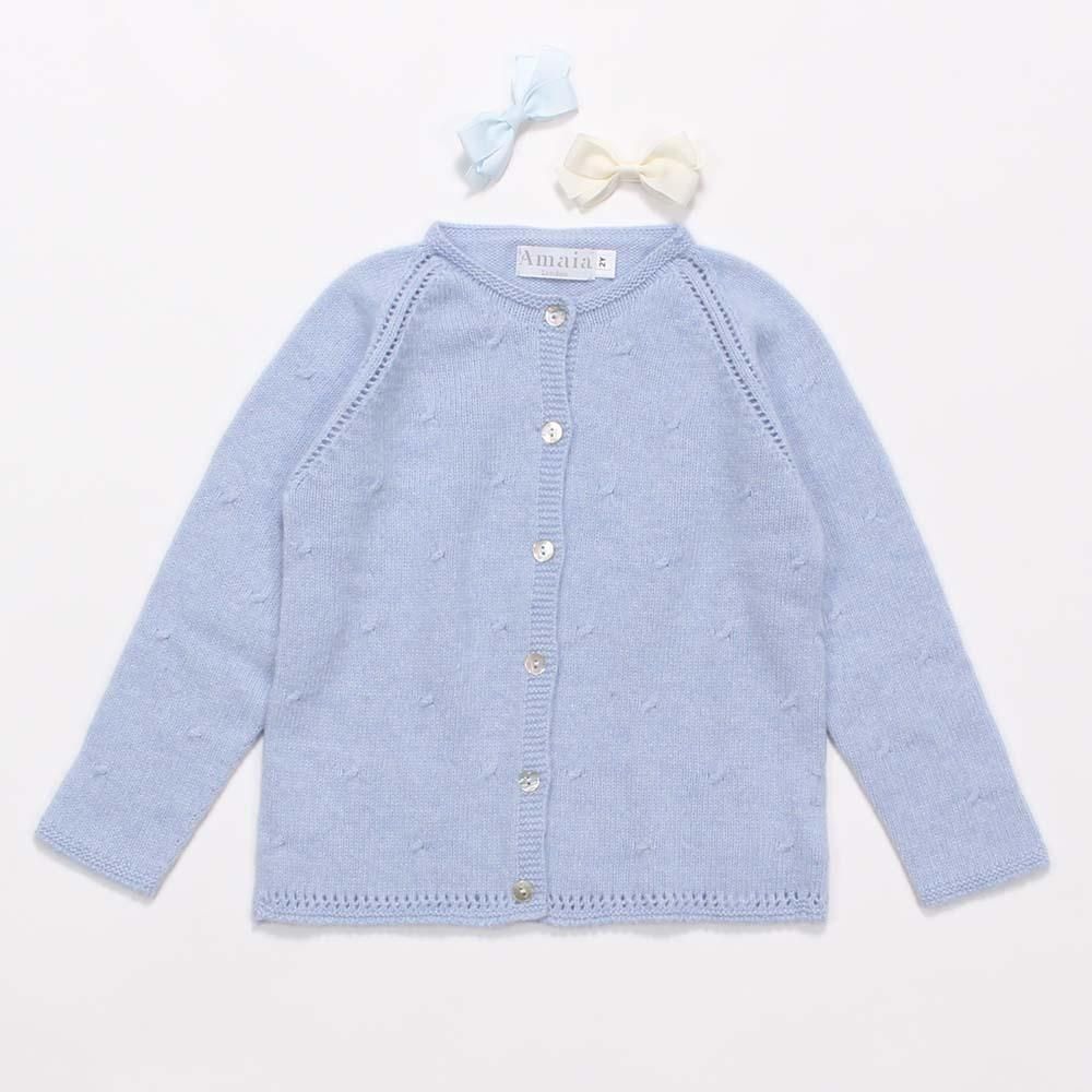 Amaia Kids - Puce cardigan - Light blue アマイアキッズ Amaia Kids - Puce cardigan - Light blue アマイアキッズ