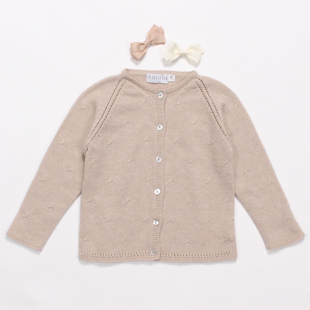 Amaia Kids - Puce cardigan - Beige ޥå - ٥ӡǥ