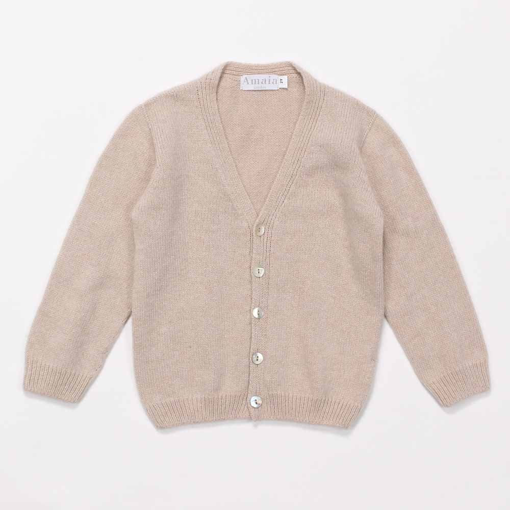 <img class='new_mark_img1' src='https://img.shop-pro.jp/img/new/icons14.gif' style='border:none;display:inline;margin:0px;padding:0px;width:auto;' />Amaia Kids - Sous-marin cardigan - Beige アマイアキッズ - ベビーカーディガン