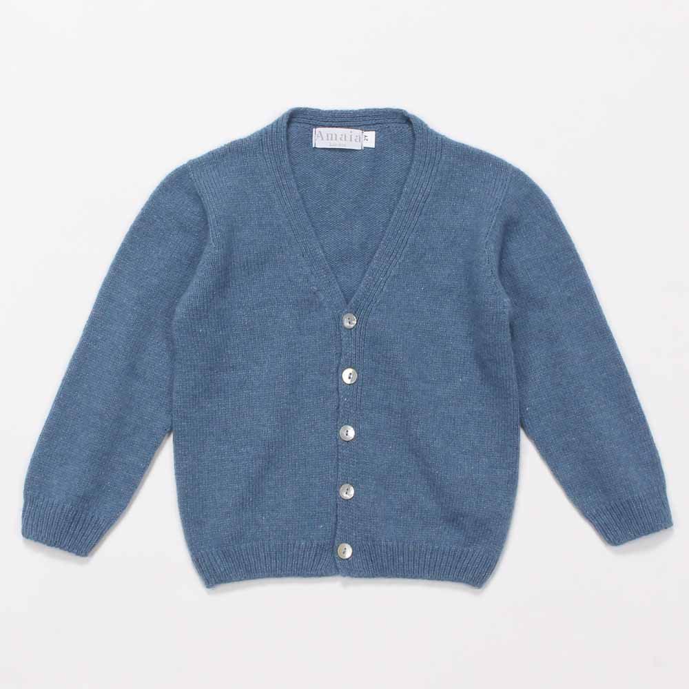 <img class='new_mark_img1' src='https://img.shop-pro.jp/img/new/icons14.gif' style='border:none;display:inline;margin:0px;padding:0px;width:auto;' />Amaia Kids - Sous-marin cardigan - Blue アマイアキッズ - べビーカーディガン