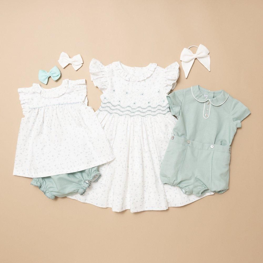 Amaia Kids ブラウス　スカートセット　5A 40%OFF】Amaia Kids - Lise top - Blue floral アマイアキッズ
