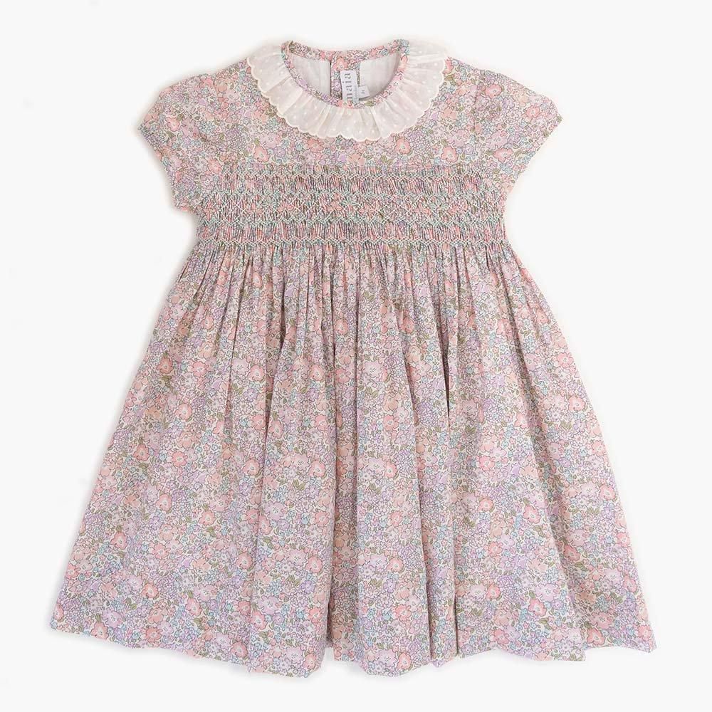 Amaia Kids - Moohren dress - Liberty Pink/Purple アマイアキッズ 