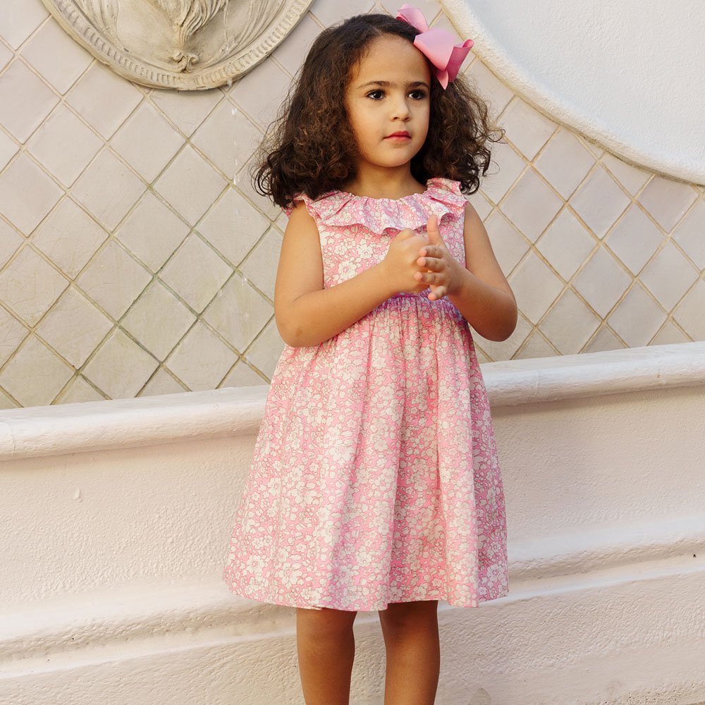 Amaia Kids - Poppy dress - Liberty pink アマイアキッズ - リバティ 