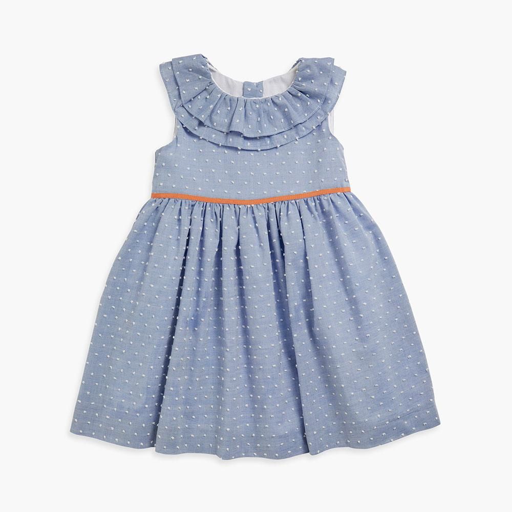 Amaia Kids - Balear dress - Blue plumeti ޥå - ԡ