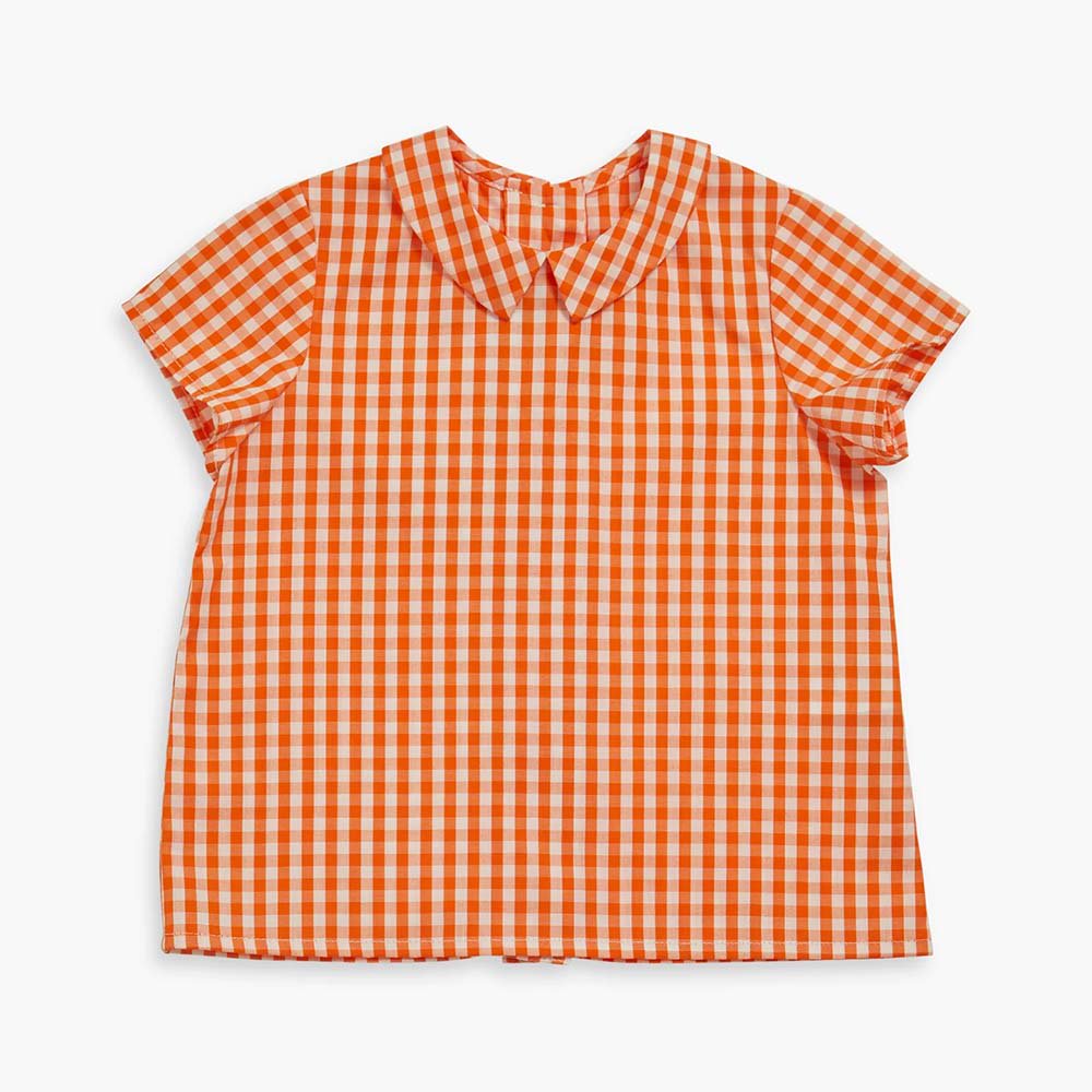 <img class='new_mark_img1' src='https://img.shop-pro.jp/img/new/icons14.gif' style='border:none;display:inline;margin:0px;padding:0px;width:auto;' />Amaia Kids - Mallard shirt - Orange check ޥå - Ⱦµ