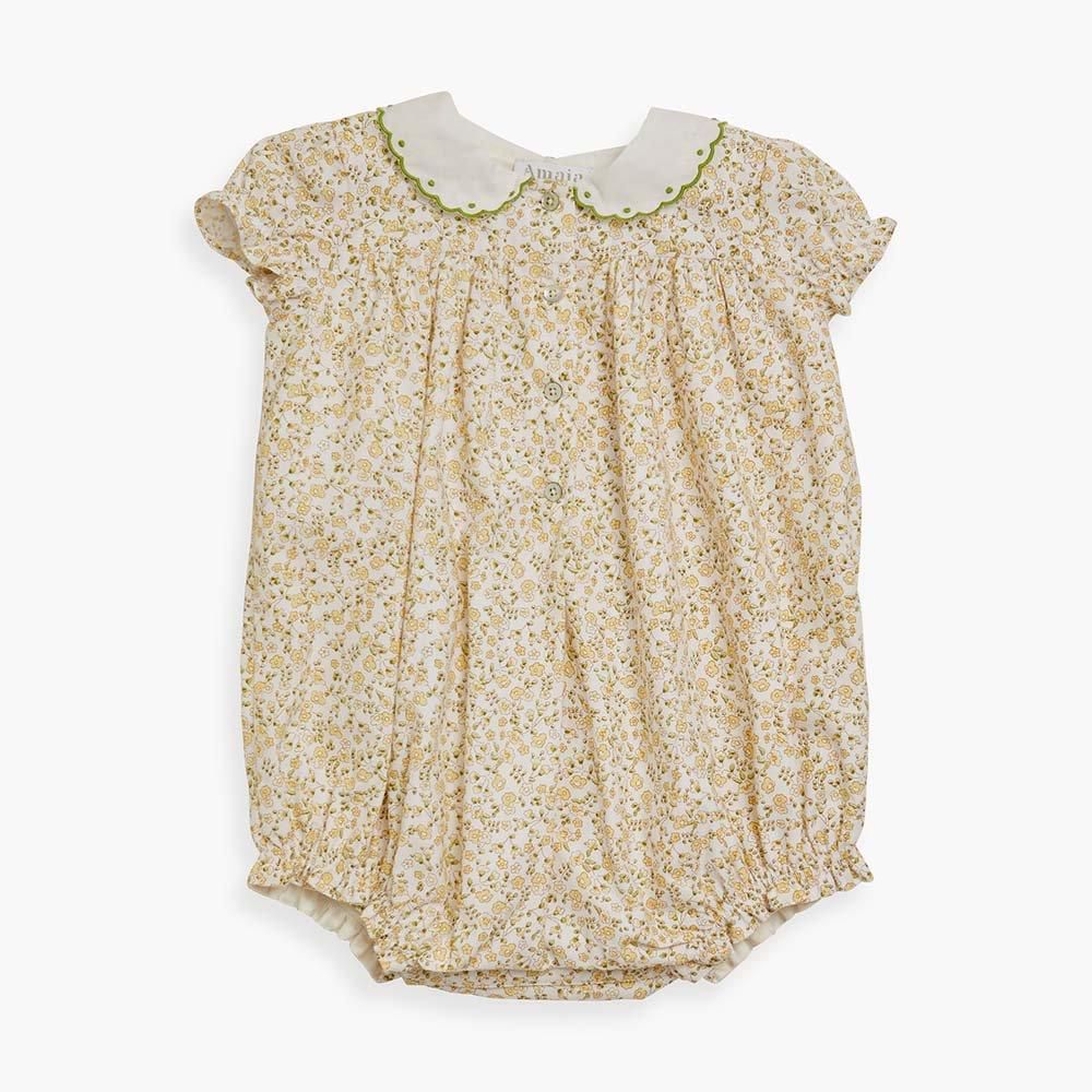 Amaia Kids - Arabelle romper - Yellow mini floral ޥå - ٥ӡѡ